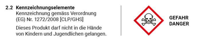 Warnhinweis Nikotin Shot