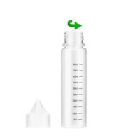 PET Flasche 60ml mit Skala, Spitze geschraubt