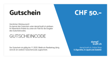 dampf-kraft.ch Gutschein